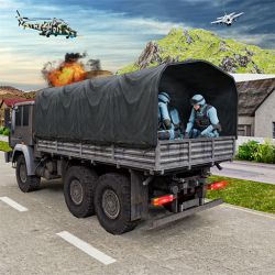 Army Machine Transporter Truck Image